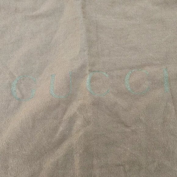 Gucci Dust Bag Brown Cotton Large Storage Bag Draw String Made in Italy authenti - Picture 5 of 9
